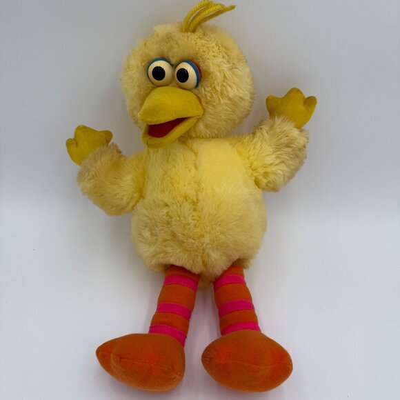 Vintage Sesame Street Big Bird Peek A Boo/Pat a Cake Talking Plush TYCO 16” 1996 - Picture 1 of 16